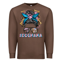 Chestnut dog mama messy bun Premium Sweatshirt - BarkalooDesign