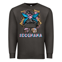 Smoke dog mama messy bun Premium Sweatshirt - BarkalooDesign