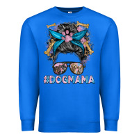 True Royal dog mama messy bun Premium Sweatshirt - BarkalooDesign