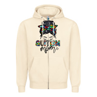 Sandshell autism mom Zipper Hoodie - CowhideDigitalArt