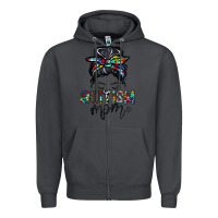 Smoke autism mom Zipper Hoodie - CowhideDigitalArt