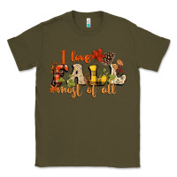 Army Green I love Fall most of Fall Classic Tee - NancyCooperArtShop