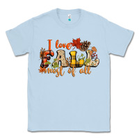 Dusty Blue I love Fall most of Fall Classic Tee - NancyCooperArtShop