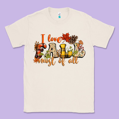 I Love Fall Most Of Fall Classic Tee Designed By Nancycooperartshop
