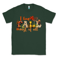 Sports Green I love Fall most of Fall Classic Tee - NancyCooperArtShop