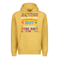 Antique Gold lil autism mom Premium Hoodie - CowhideDigitalArt