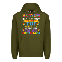 Army Green lil autism mom Premium Hoodie - CowhideDigitalArt