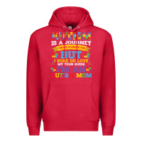 Cardinal lil autism mom Premium Hoodie - CowhideDigitalArt