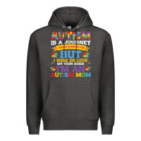 Charcoal Heather lil autism mom Premium Hoodie - CowhideDigitalArt