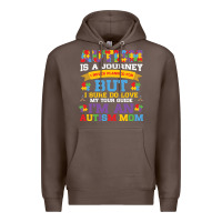 Coffee lil autism mom Premium Hoodie - CowhideDigitalArt