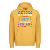 Mustard lil autism mom Premium Hoodie - CowhideDigitalArt
