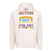 Pale Pink lil autism mom Premium Hoodie - CowhideDigitalArt