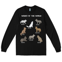Black Wolves Of The World Educational Wolf Gift Long Sleeve Tee - trangStudio