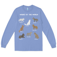 Colony Blue Wolves Of The World Educational Wolf Gift Long Sleeve Tee - trangStudio