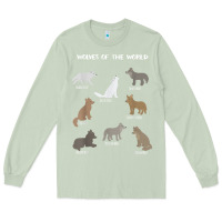Matcha Wolves Of The World Educational Wolf Gift Long Sleeve Tee - trangStudio