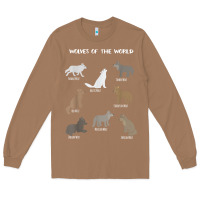 Toasted Coconut Wolves Of The World Educational Wolf Gift Long Sleeve Tee - trangStudio