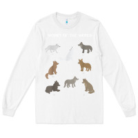 White Wolves Of The World Educational Wolf Gift Long Sleeve Tee - trangStudio