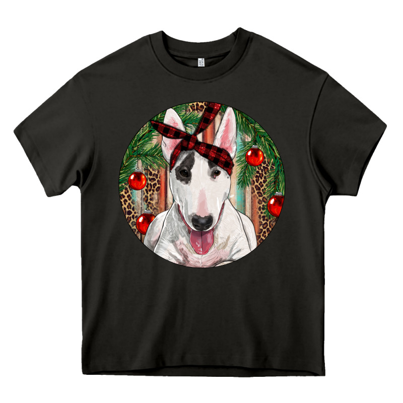 Christmas Bull Terrier Heavy Core Tee by RanaPortraitStore | Teevron
