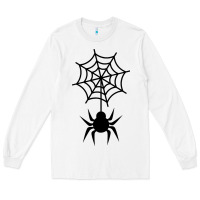 White spider t  shirt spider with web 17971797 Long Sleeve Tee - trangStudio