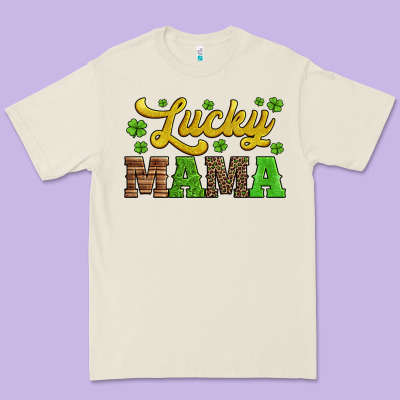Lucky Mama St Patricks Day Premium Tee Designed By Jasminsmagicworld