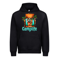 Black camp life camp backpack Urban Hoodie - AdoDesignShop