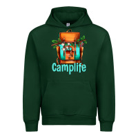 Forest Green camp life camp backpack Urban Hoodie - AdoDesignShop