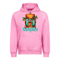 Fuchsia Pink camp life camp backpack Urban Hoodie - AdoDesignShop