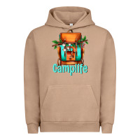 Pigment Burro camp life camp backpack Urban Hoodie - AdoDesignShop