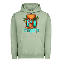 Pigment Oil Green camp life camp backpack Urban Hoodie - AdoDesignShop