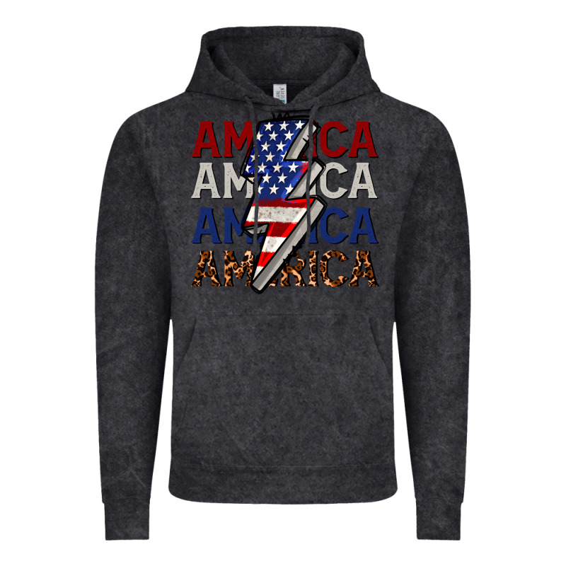 America With Lightning Bold Vintage Hoodie by CowGirlArtShop | Teevron