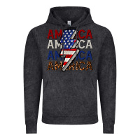 Vintage Black America with lightning bold Vintage Hoodie - CowGirlArtShop