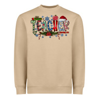 Mushroom Teacher Christmas Heavyweight Sweatshirt - CowhideDigitalArt