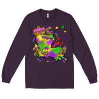 Plum louisiana map mardi gras olivia Long Sleeve Tee - OliviaCreatesArt