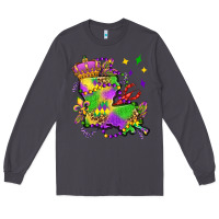 Smoke louisiana map mardi gras olivia Long Sleeve Tee - OliviaCreatesArt