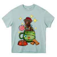 Christmas Coffee Cup With Labrador Heavy Core Tee | Teevron
