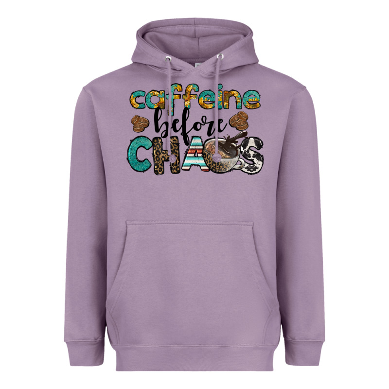 Western Caffeine Before Chaos Heavyweight Hoodie by BarkalooDesign | Teevron