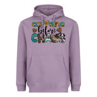 Lavender western caffeine before chaos Heavyweight Hoodie - BarkalooDesign