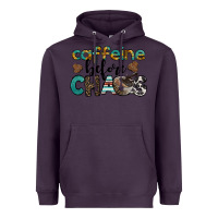 Plum western caffeine before chaos Heavyweight Hoodie - BarkalooDesign