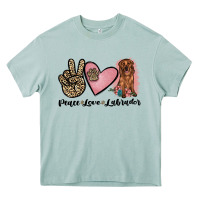 Arona peace love labrador Heavy Core Tee - JahusDesignShop