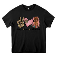 Black peace love labrador Heavy Core Tee - JahusDesignShop