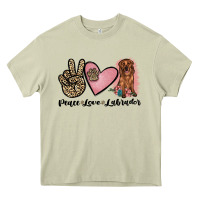 Mossy peace love labrador Heavy Core Tee - JahusDesignShop