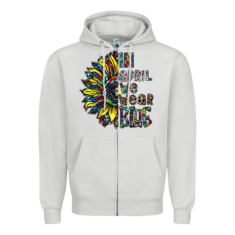 Autism Sunflower Zipper Hoodie by CowhideDigitalArt | Teevron