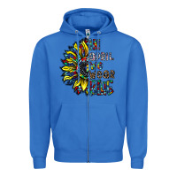 True Royal autism sunflower Zipper Hoodie - CowhideDigitalArt