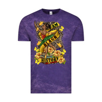 Cloud Purple i am black history Vintage Tee - CowGirlArtShop