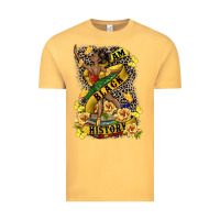 Vintage Mustard i am black history Vintage Tee - CowGirlArtShop