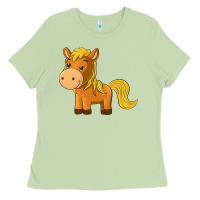 Matcha cute horse Ladies Tee - texasbilliewilder