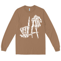 Toasted Coconut la hand sign lazy diy halloween costume skeleton los angeles pullover Long Sleeve Tee - trangStudio