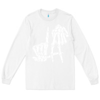 White la hand sign lazy diy halloween costume skeleton los angeles pullover Long Sleeve Tee - trangStudio
