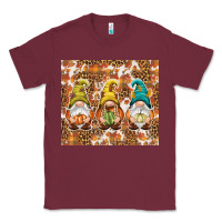 Burgundy Fall gnomes Classic Tee - NancyCooperArtShop