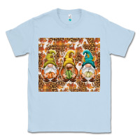 Dusty Blue Fall gnomes Classic Tee - NancyCooperArtShop